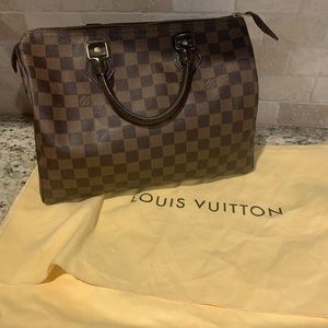Authentic Louis Vuitton Speedy 30 Damier Ebene